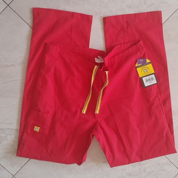 WonderWink Pants - Red Scrub Pants